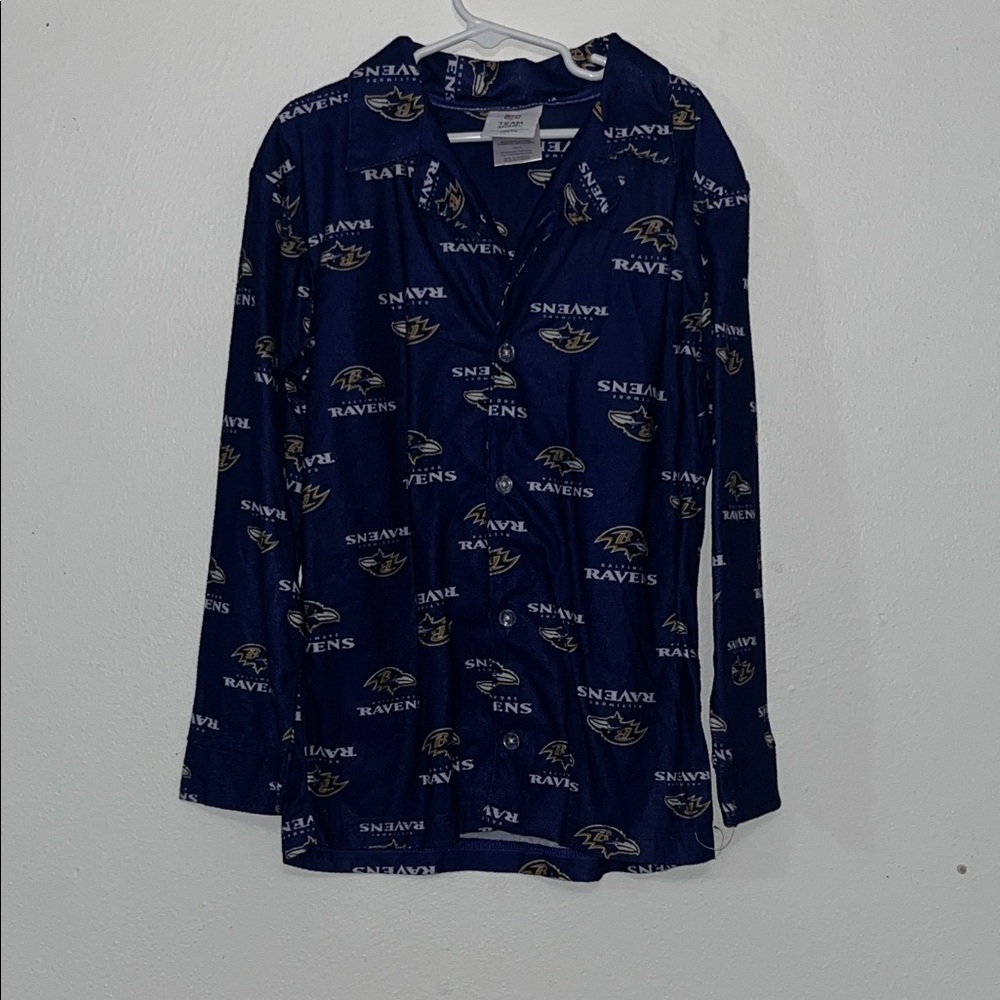NFL Ravens Youth Blue Pajama Top